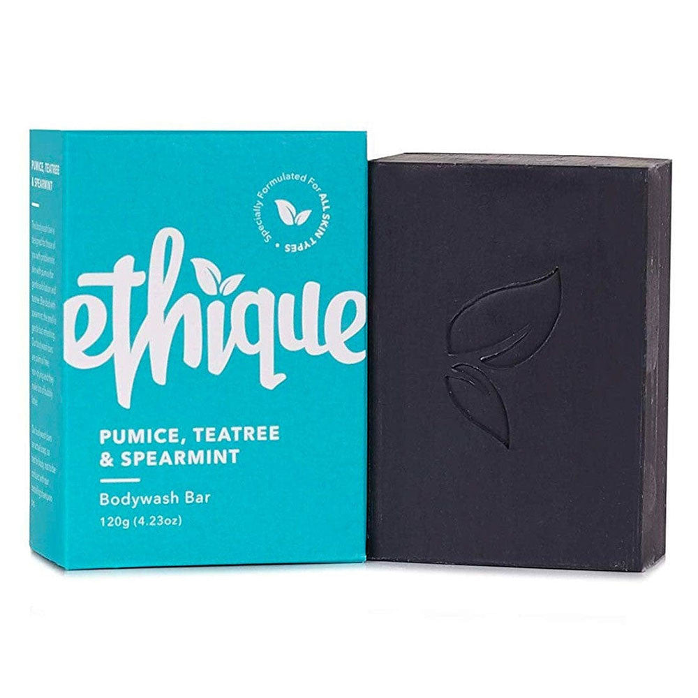 Ethique Exfoliating Body Wash Bar, Pumice, Tea Tree And Spearmint Soap Bar, 4.23 Oz